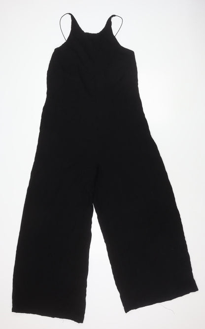 Mango Women's Black Viscose Jumpsuit Size 12