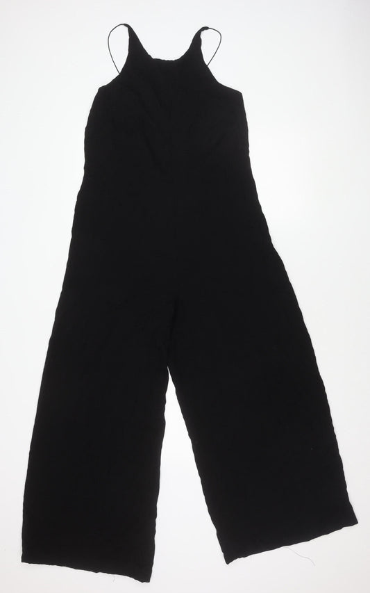 Mango Women's Black Viscose Jumpsuit Size 12