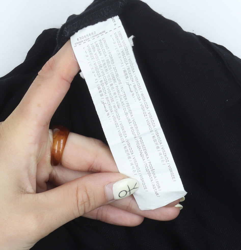 Mango Women's Black Viscose Jumpsuit Size 12