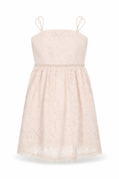 River Island Teens Pink A-Line Lace Dress 12