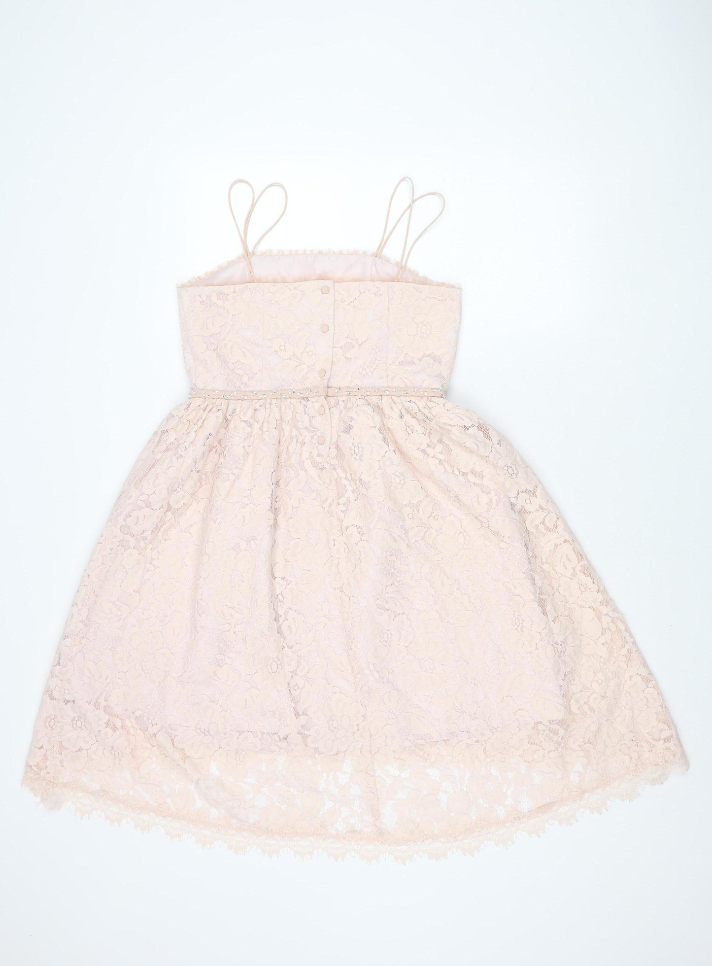 River Island Teens Pink A-Line Lace Dress 12
