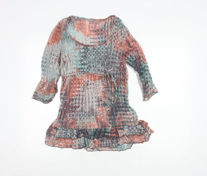 Womens UK Size 10 Per Una Multicoloured Basic Blouse