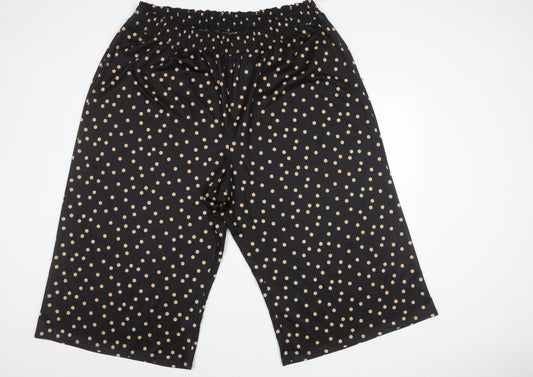 River Island Plus Black Polka Dot Cropped Trousers Women