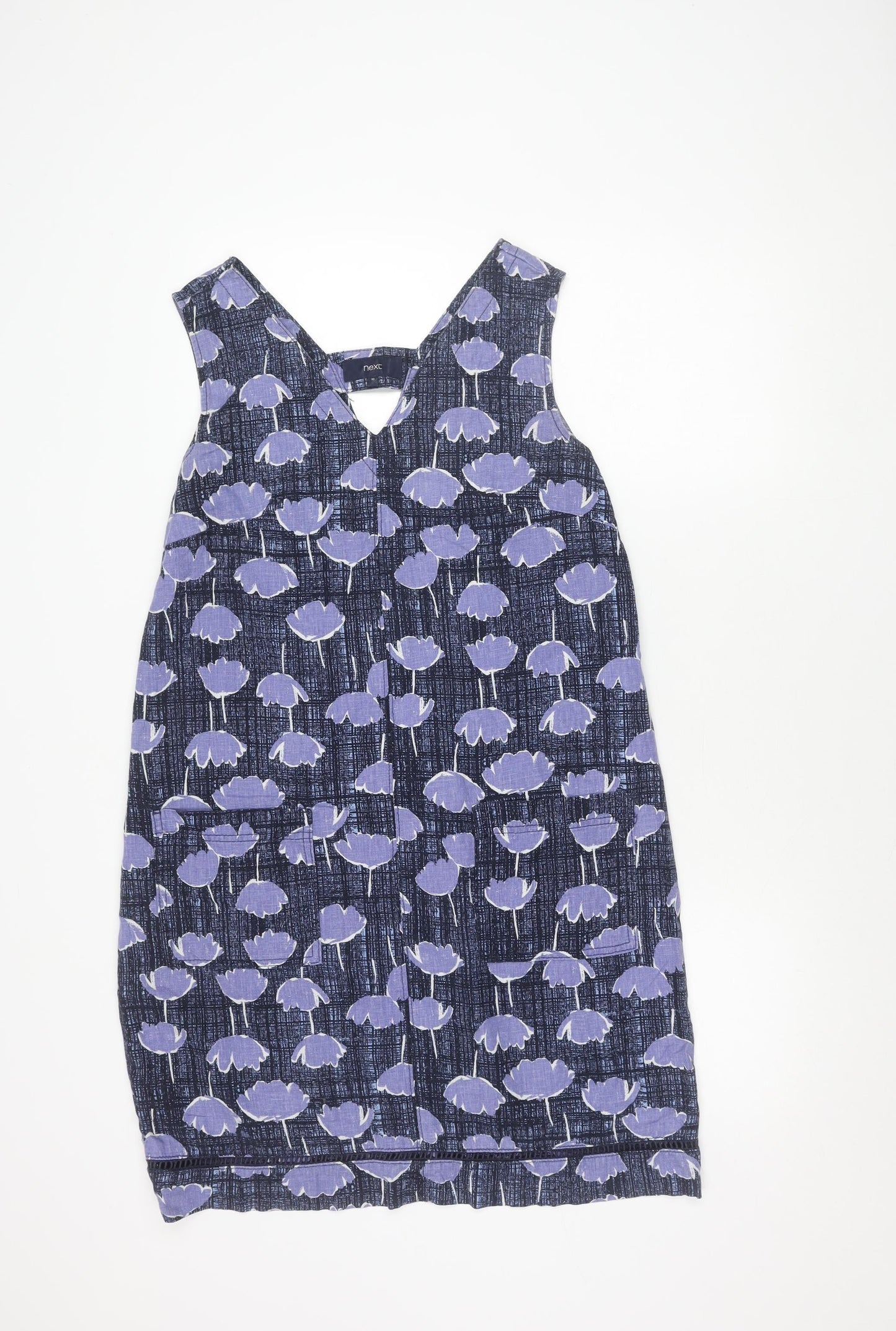 Next Women's Blue Floral Dress Size 10