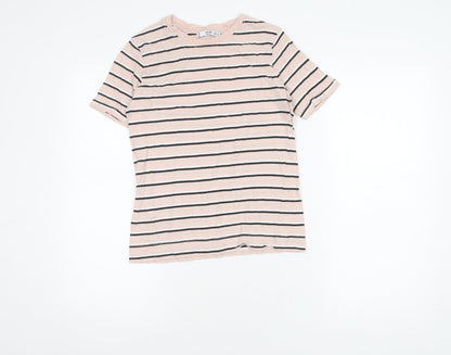 Womens UK Size 8 MNG Basics Pink Basic T-Shirt