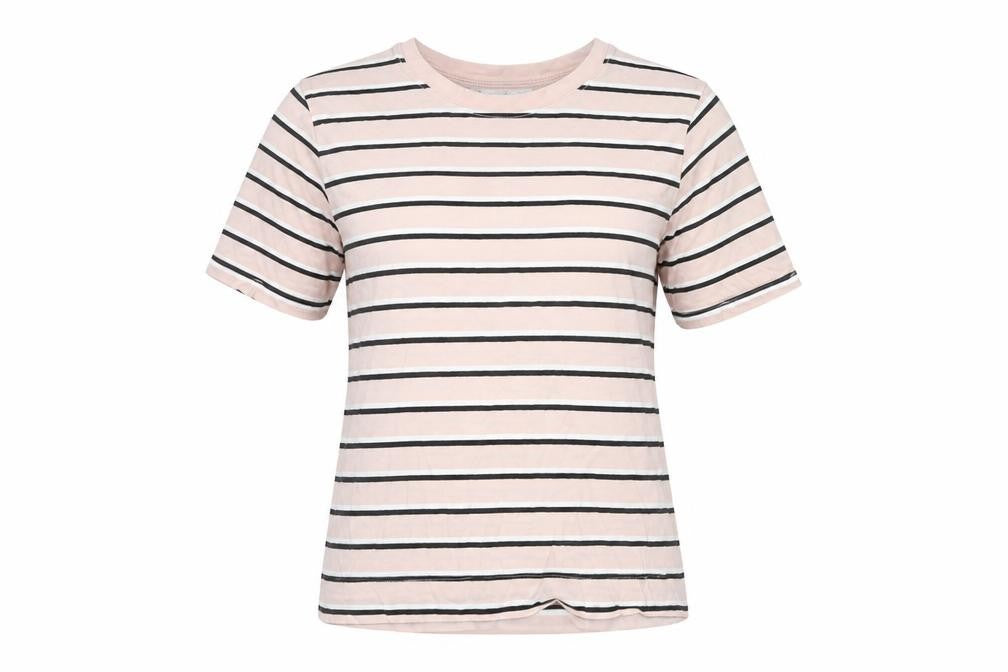Womens UK Size 8 MNG Basics Pink Basic T-Shirt