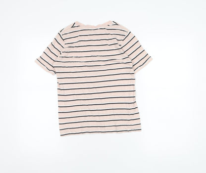 Womens UK Size 8 MNG Basics Pink Basic T-Shirt