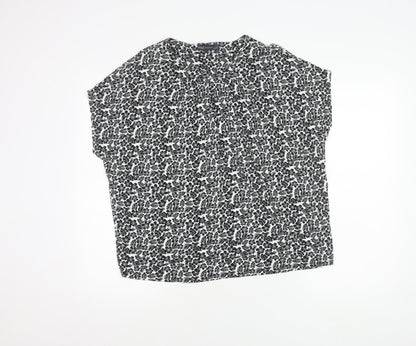 Womens UK Size 14 Marks and Spencer Black Basic Blouse