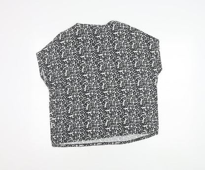 Womens UK Size 14 Marks and Spencer Black Basic Blouse