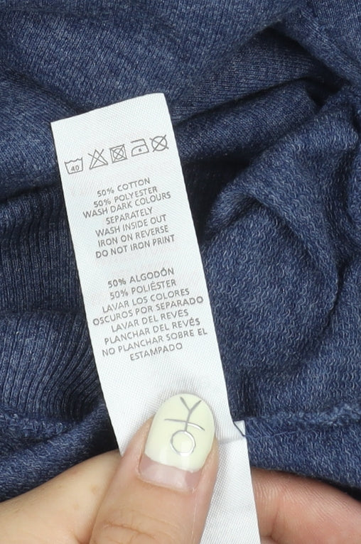 Superman Men's Blue Pullover Sweatshirt M