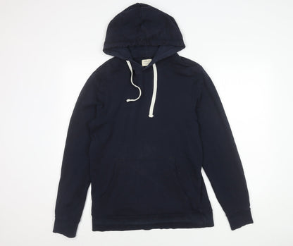 Mens UK Size M JACK & JONES Blue Pullover Hoodie