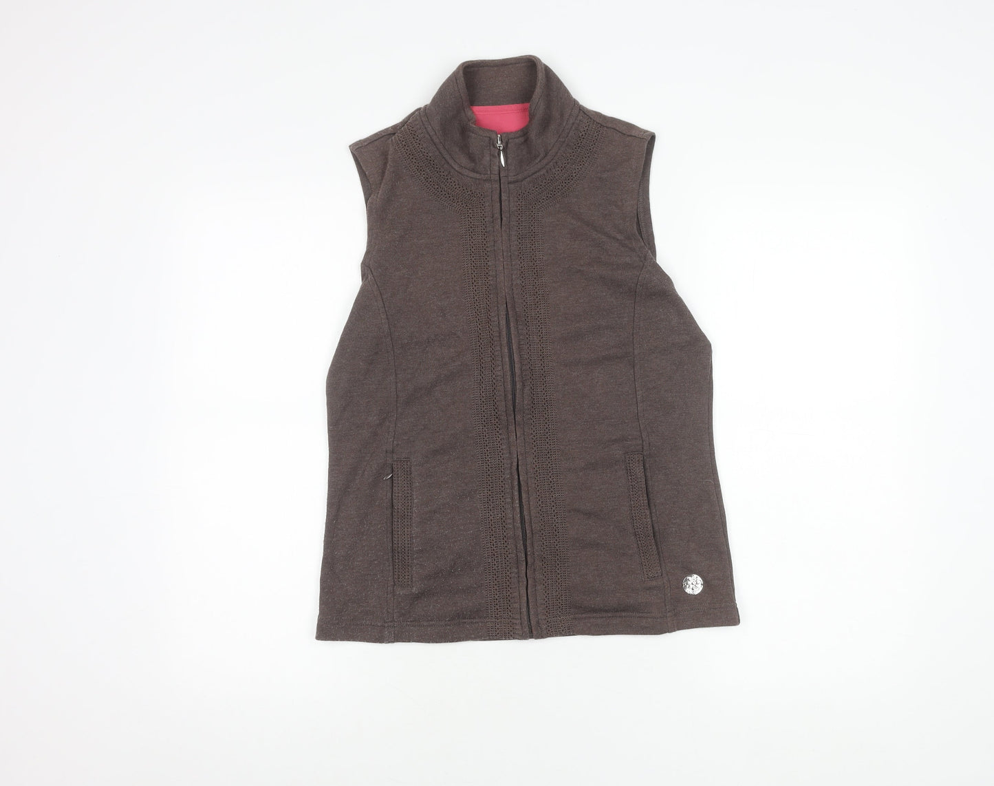 Womens UK Size 10 DASH Brown Gilet
