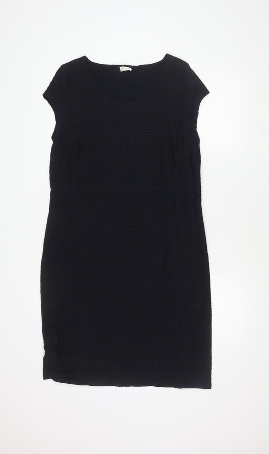 Minuet Petite Black Knee-Length Dress, Size 16