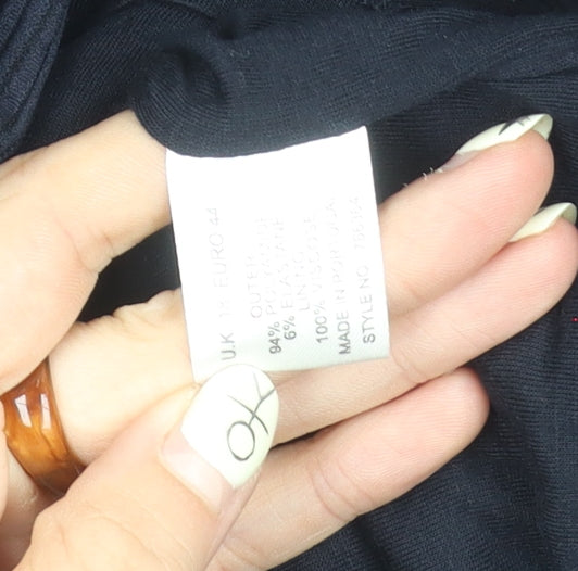 Minuet Petite Black Knee-Length Dress, Size 16