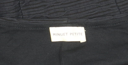 Minuet Petite Black Knee-Length Dress, Size 16