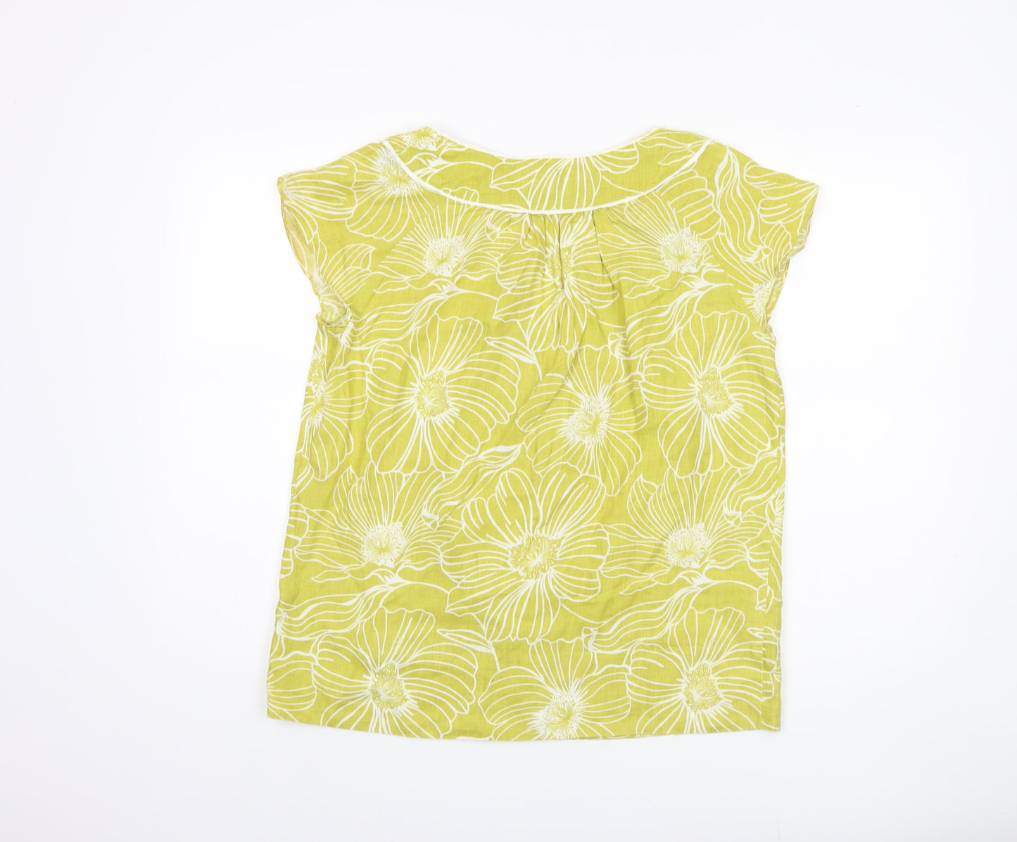 Womens UK Size 12 Laura Ashley Green Basic Blouse