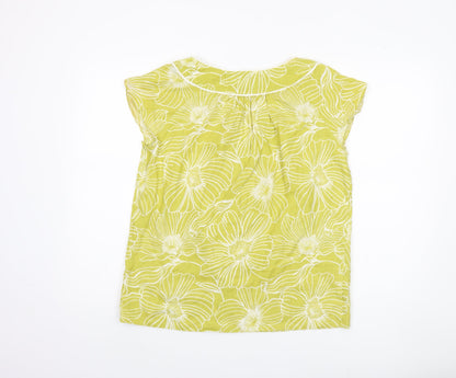 Womens UK Size 12 Laura Ashley Green Basic Blouse