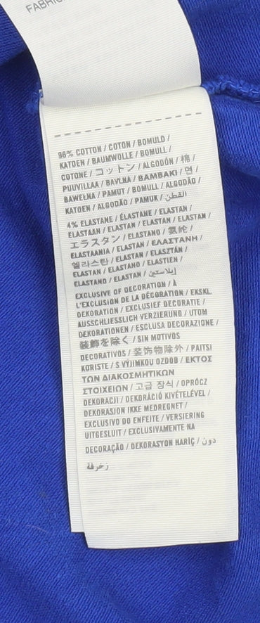 Abercrombie & Fitch Women's Blue Polo Shirt M