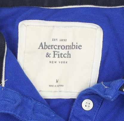 Abercrombie & Fitch Women's Blue Polo Shirt M