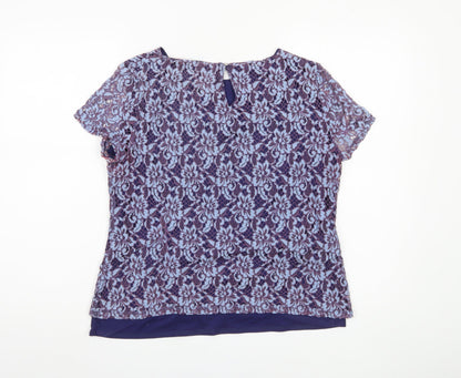 Womens UK Size 12 Marks and Spencer Blue  Blouse