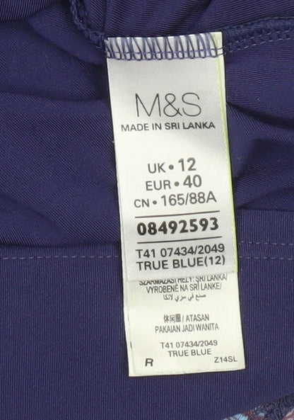 Womens UK Size 12 Marks and Spencer Blue  Blouse