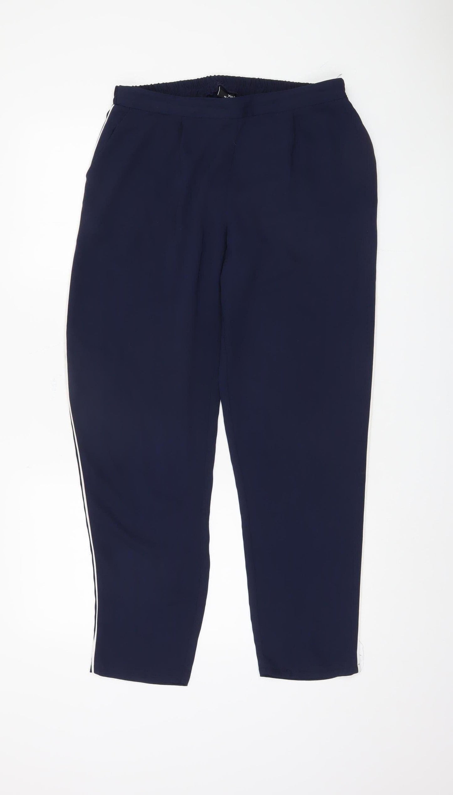 Womens UK Size 12 Wallis Regular Fit Jogger Blue Trousers