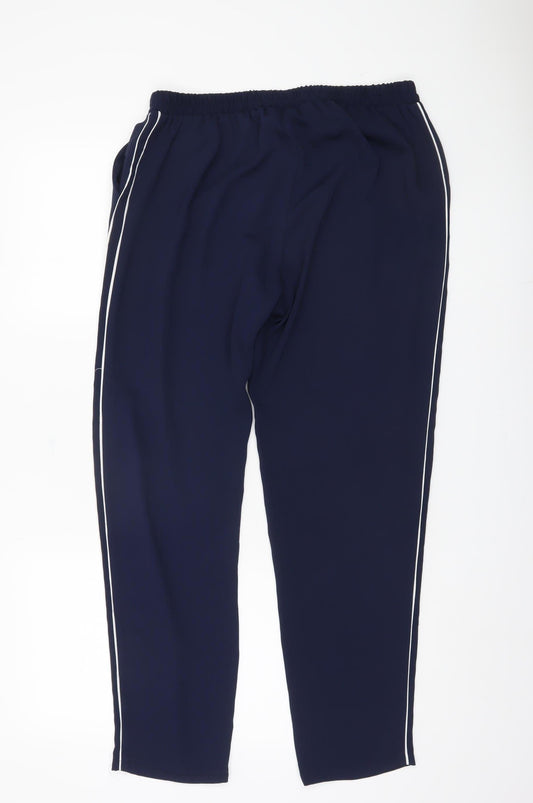 Womens UK Size 12 Wallis Regular Fit Jogger Blue Trousers