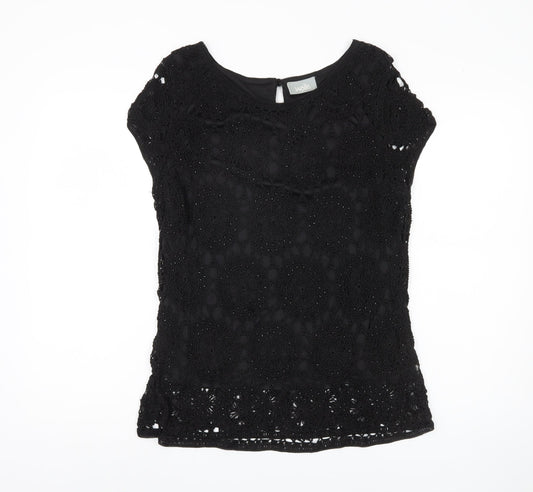 Womens UK Size L Wallis Black  Blouse