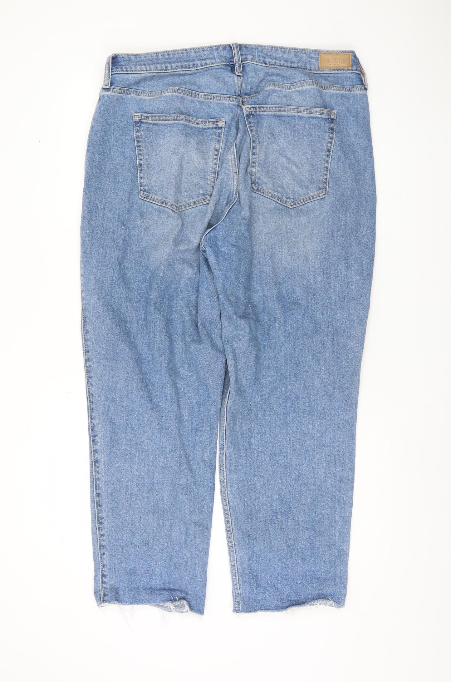 Hollister Women's Blue Relaxed Straight Jeans 17R