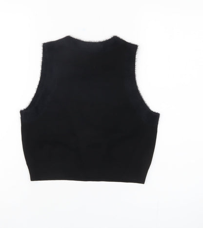 Jack Wills Women’s Black Cropped Sleeveless Tank