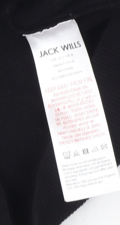 Jack Wills Women’s Black Cropped Sleeveless Tank