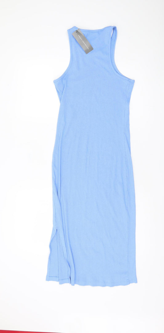 French Connection Women's Blue Midi Tank Dress - L