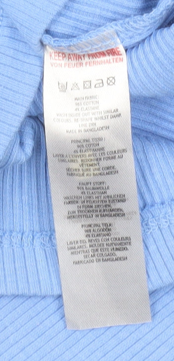 French Connection Women's Blue Midi Tank Dress - L