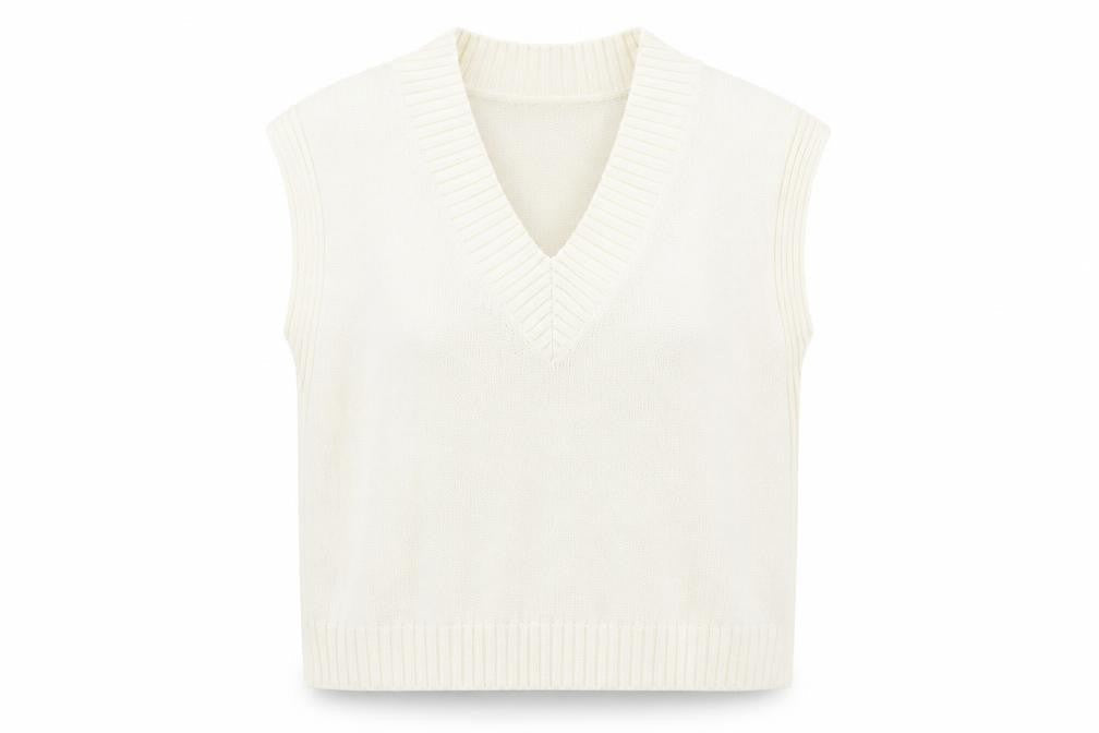 Womens UK Size 16 Jack Wills Ivory Vest Jumper