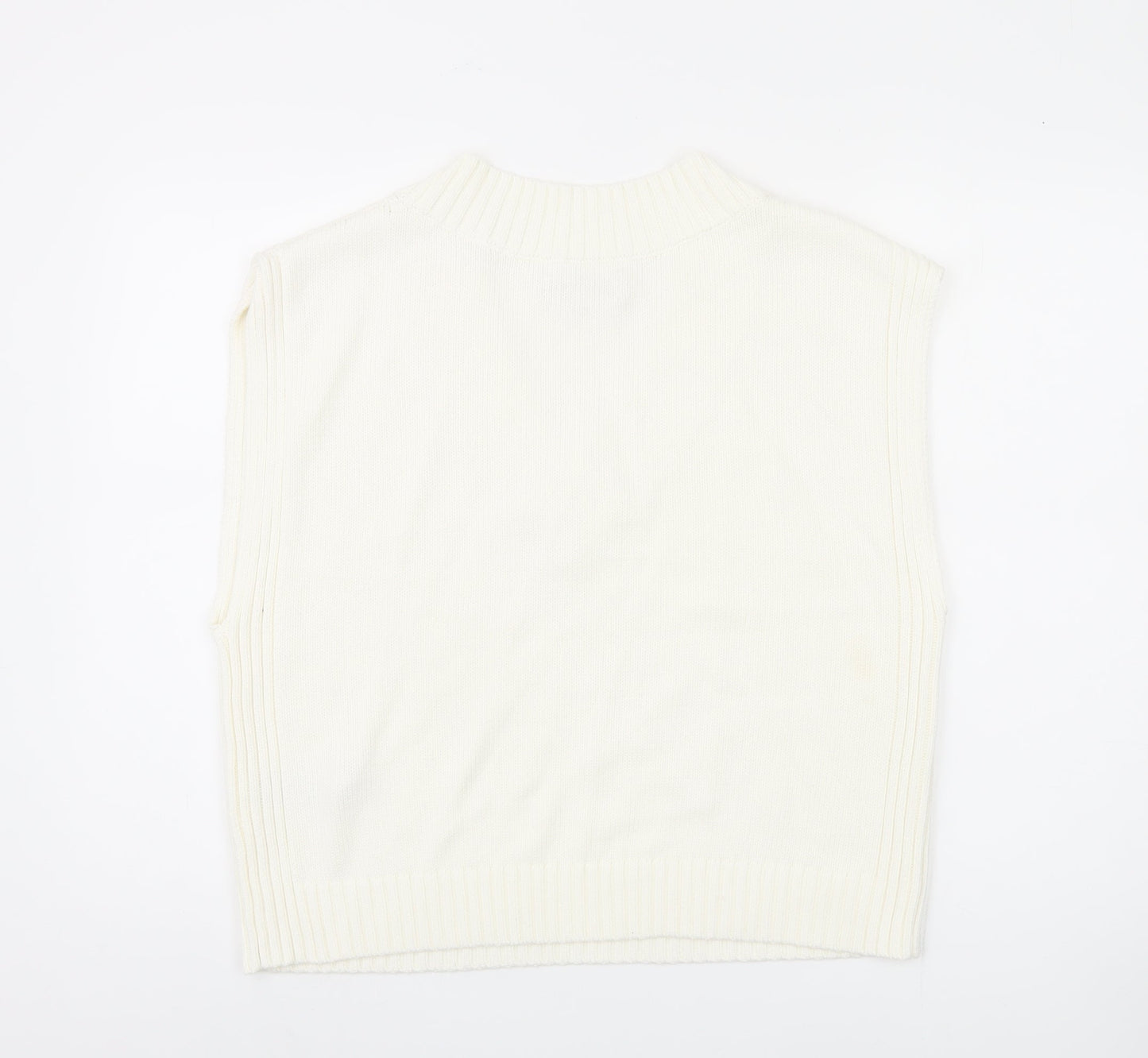 Jack Wills Women's Ivory Cotton Vest, Size 16