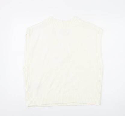 Jack Wills Women's Ivory Cotton Vest, Size 16