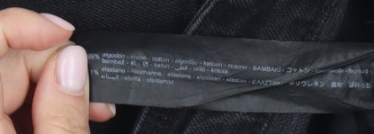 Zara Women's Black Skinny Jeans Size 10 Distressed