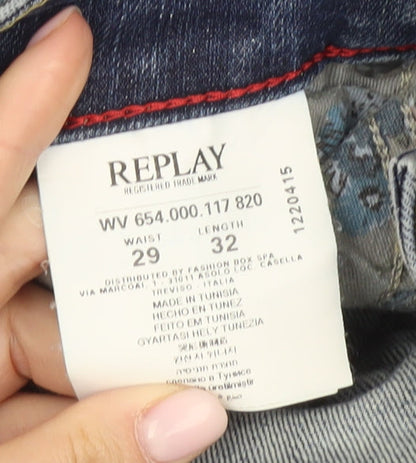 Replay Men's Blue Straight Jeans Size 29