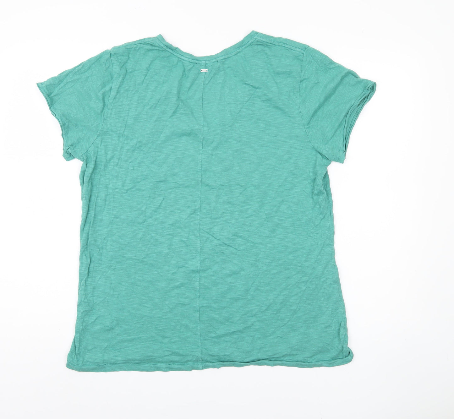 Womens UK Size 14 Superdry Green Basic T-Shirt