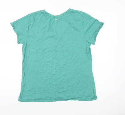Womens UK Size 14 Superdry Green Basic T-Shirt