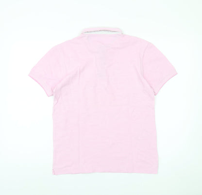 Zara Man Men's Pink Polo Shirt, Size M, Regular Fit