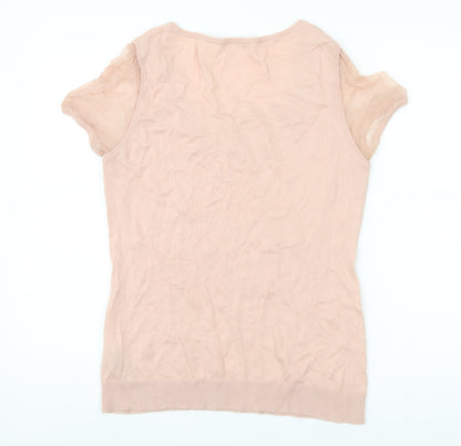 Womens UK Size 2 Gerard Darel Pink Basic Blouse