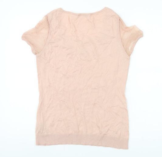 Womens UK Size 2 Gerard Darel Pink Basic Blouse