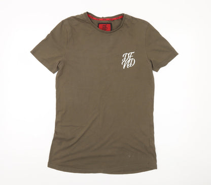 Mens UK Size M DFND Brown  T-Shirt