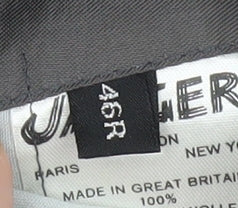 Jaeger Men's Grey Wool Double-Breasted Blazer Size 46