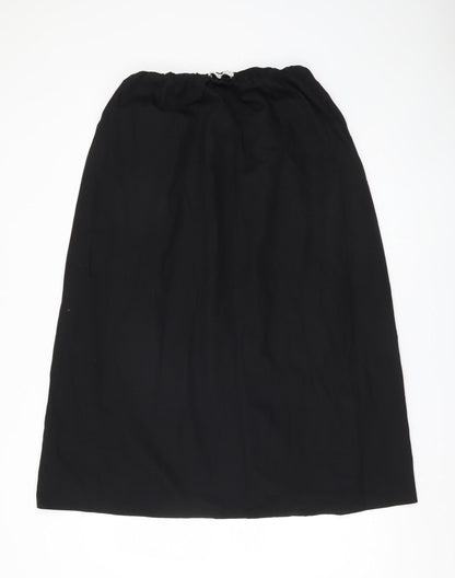 Marks and Spencer Women's Black Midi Skirt, Size 10