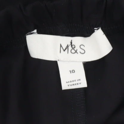 Marks and Spencer Women's Black Midi Skirt, Size 10