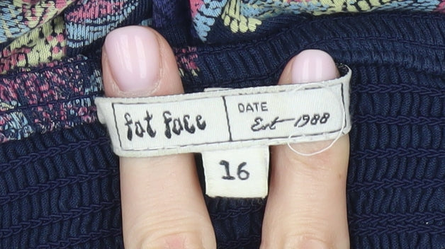 Fat Face Women's Multicoloured Floral Halter Dress