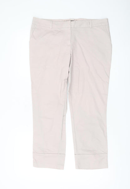 Next Women's Beige Chino Trousers Size 14