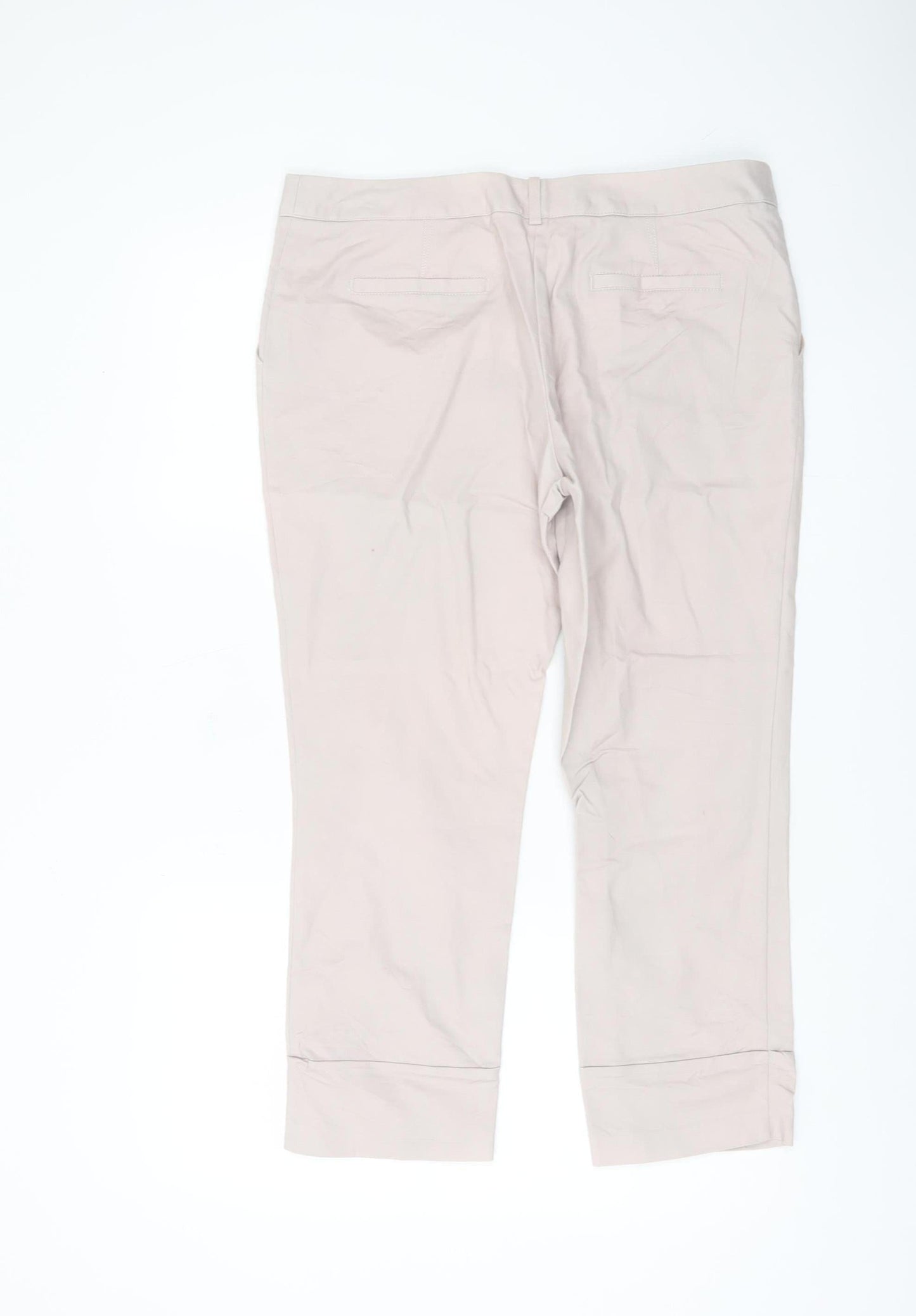 Next Women's Beige Chino Trousers Size 14